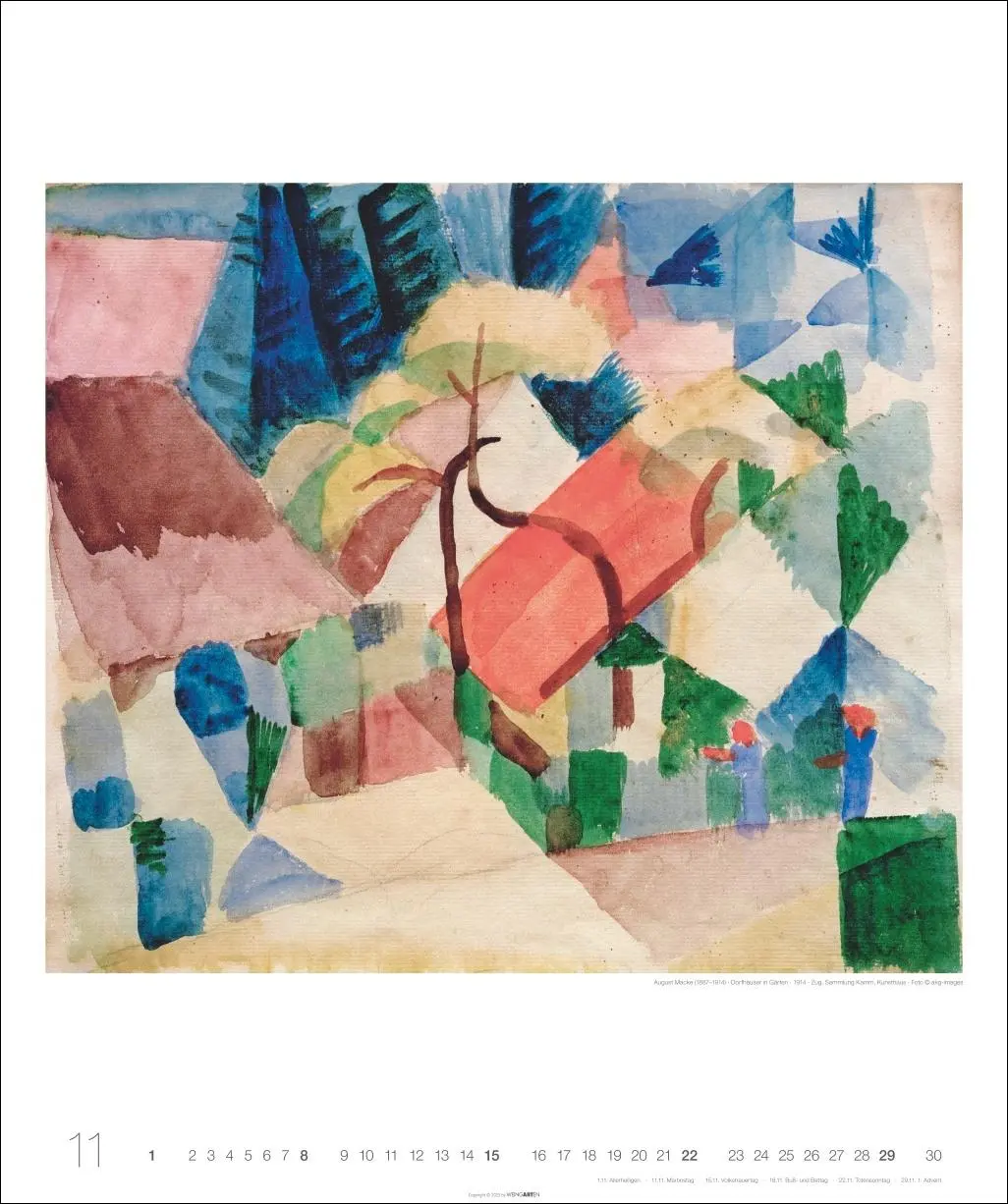 Bild: 9783839902370 | August Macke Edition Kalender 2026 | August Macke | Kalender | 14 S.