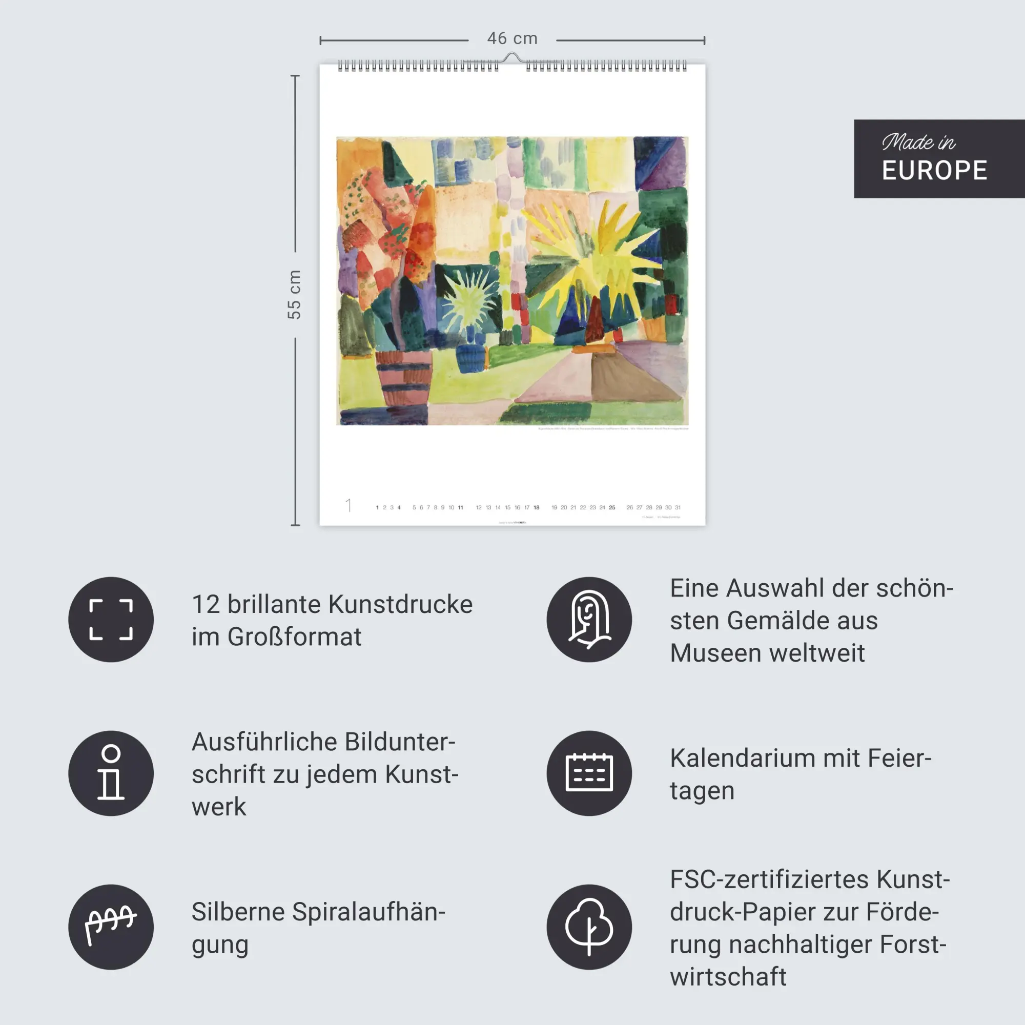 Bild: 9783839902370 | August Macke Edition Kalender 2026 | August Macke | Kalender | 14 S.