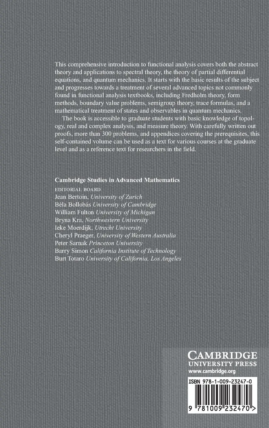 Rückseite: 9781009232470 | Functional Analysis | Jan Van Neerven | Buch | Gebunden | Englisch