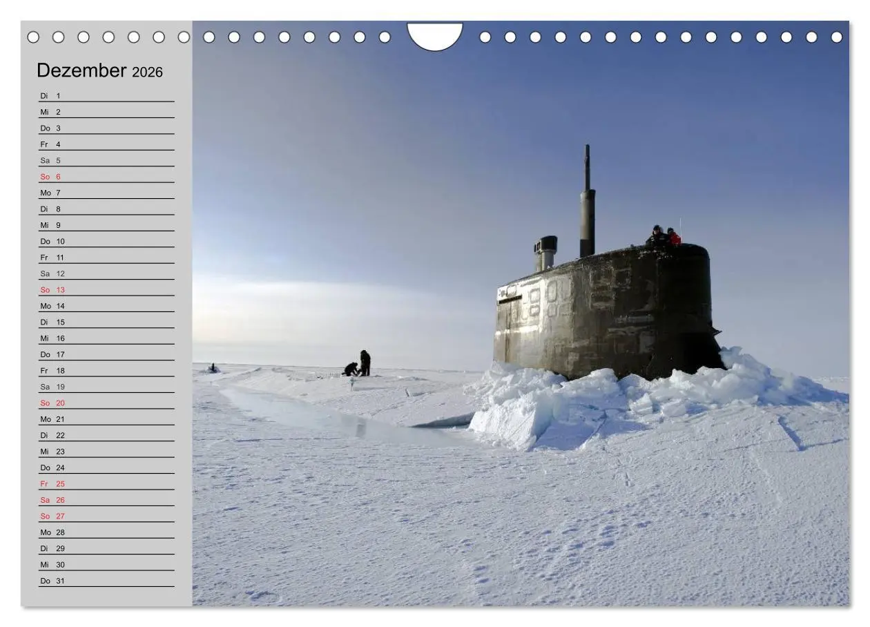 Bild: 9783457992470 | U-Boote. Militärische Ungetüme (Wandkalender 2026 DIN A4 quer),...
