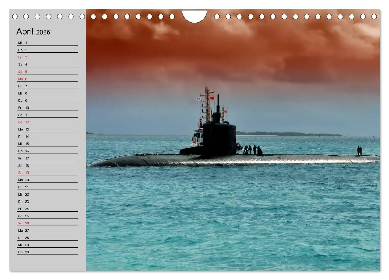 Bild: 9783457992470 | U-Boote. Militärische Ungetüme (Wandkalender 2026 DIN A4 quer),...