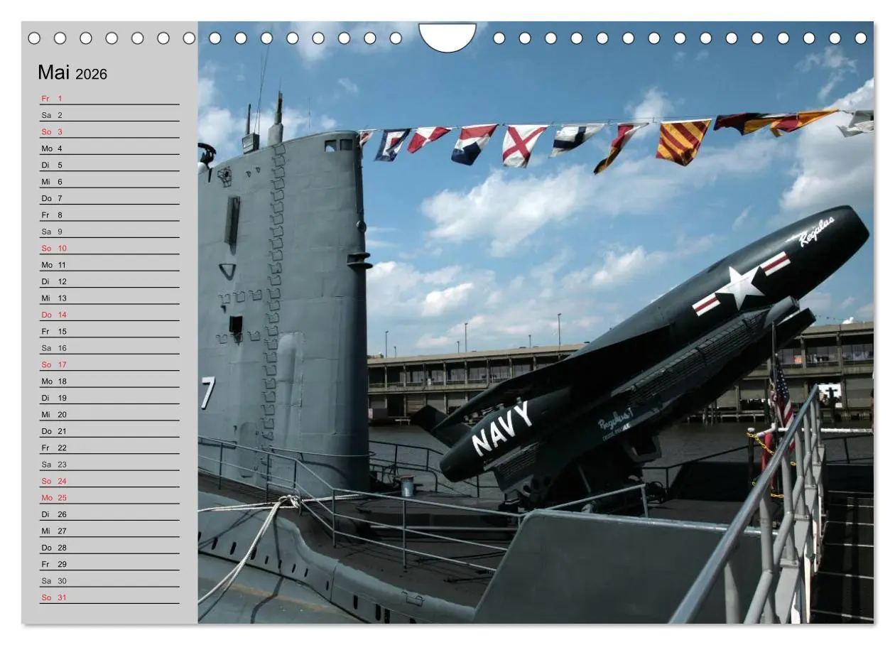Bild: 9783457992470 | U-Boote. Militärische Ungetüme (Wandkalender 2026 DIN A4 quer),...