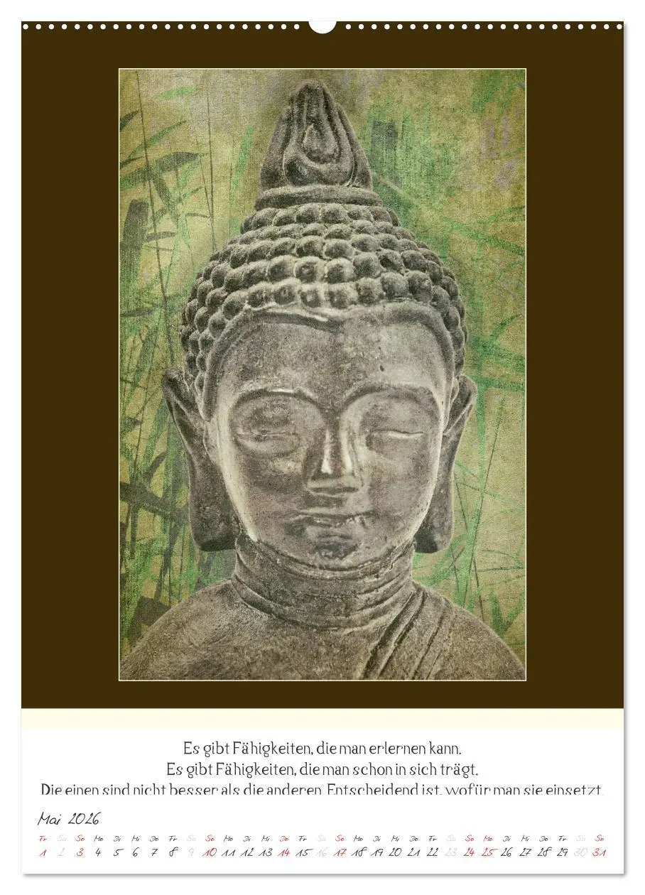 Bild: 9783516462470 | Der Buddhistische Weisheiten Kalender (hochwertiger Premium...