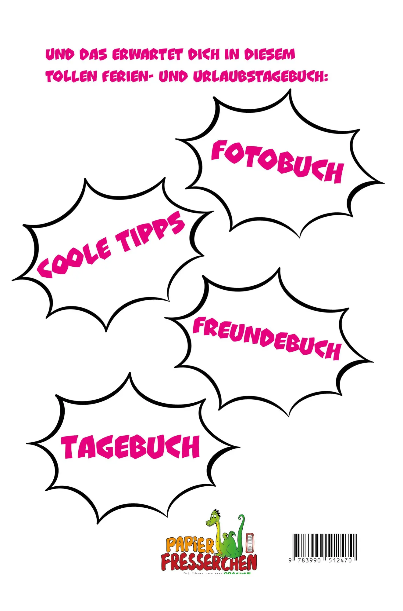Rückseite: 9783990512470 | Ferientagebuch für coole Girls - für Reise, Urlaub und Ferien zu Hause