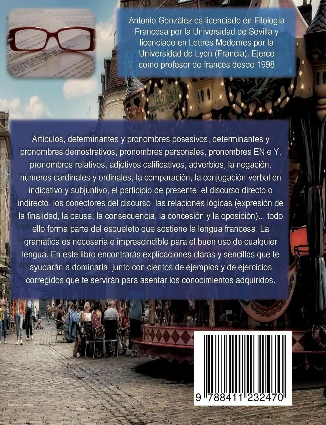 Rückseite: 9788411232470 | Apuntes de Gramática Francesa | VI Edición | Antonio González | Buch