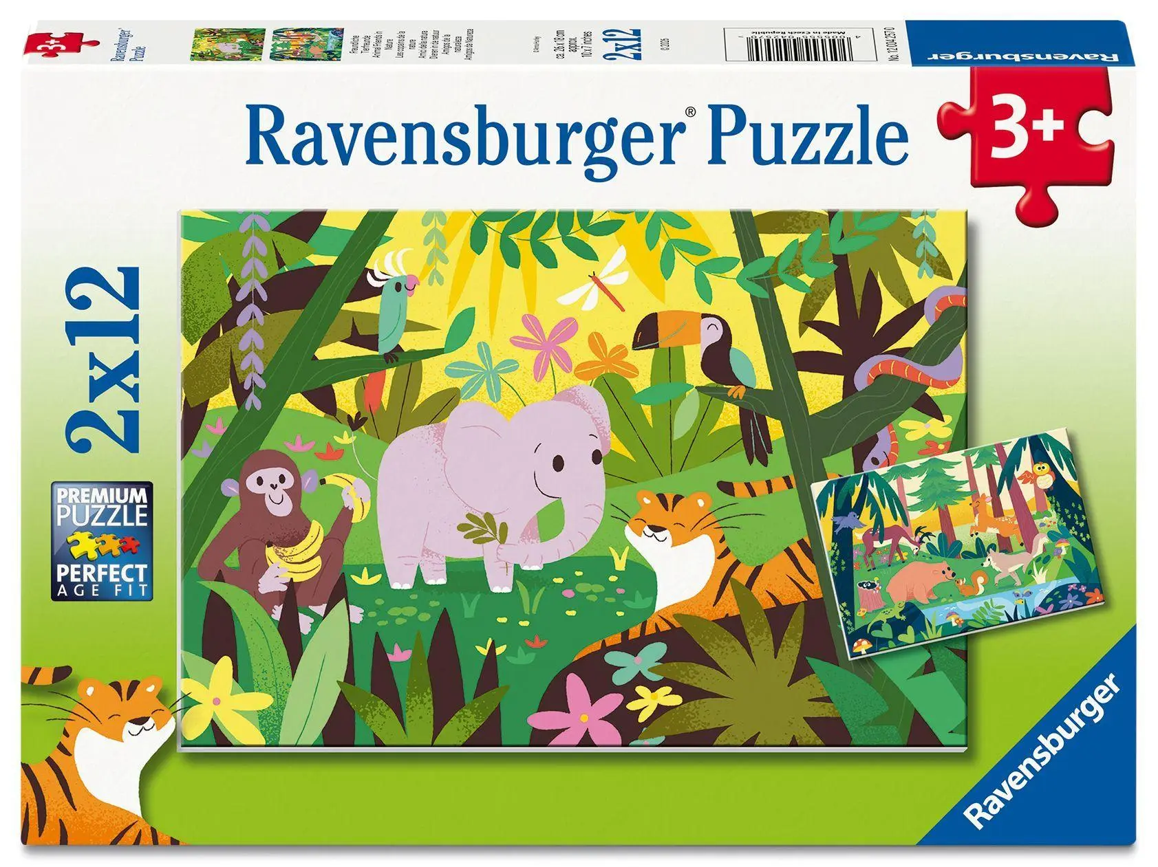 Cover: 4005555042570 | Kinderpuzzle 2x12 Teile - Freundliche Tierfreunde | Spiel | 12004257