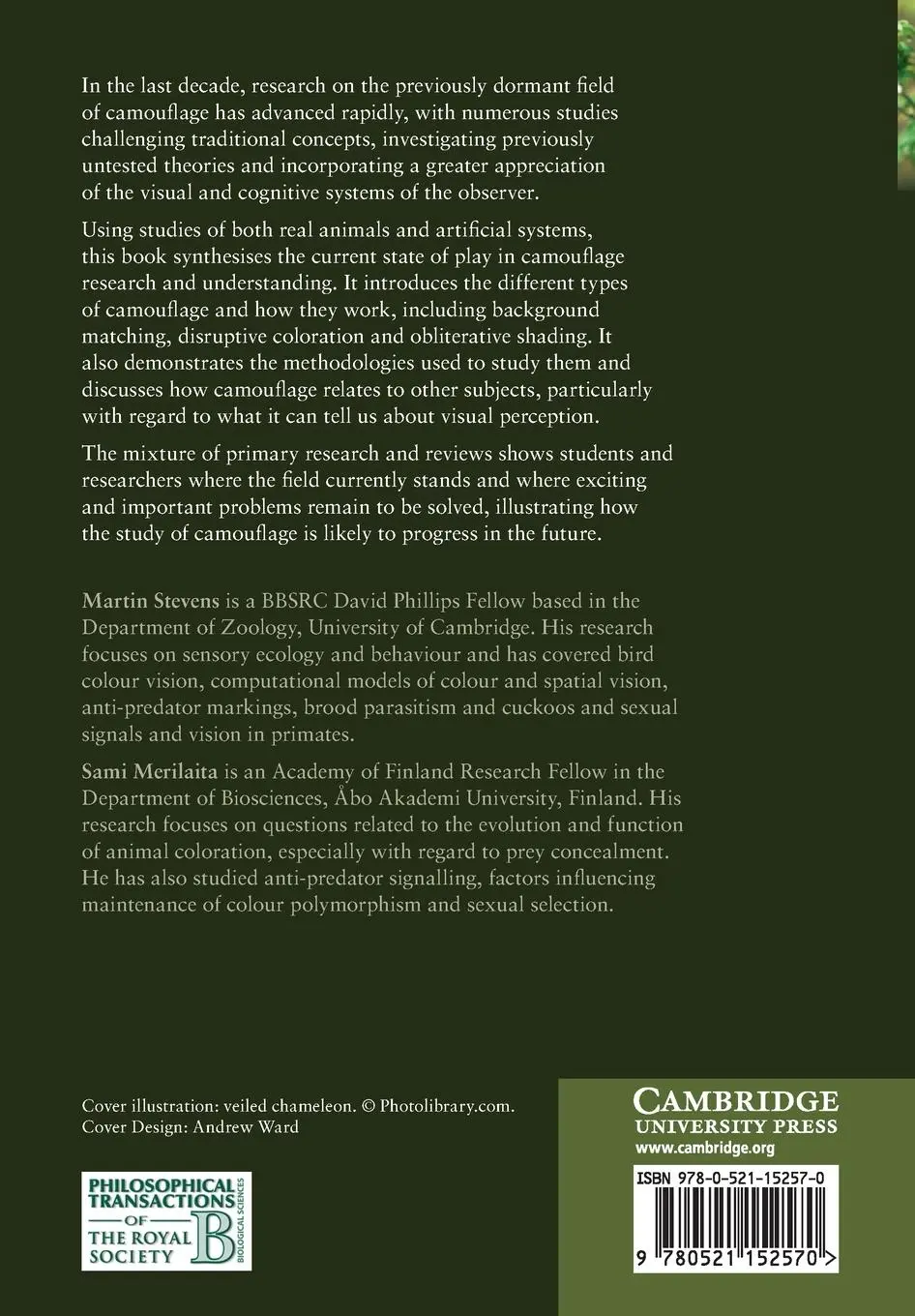 Rückseite: 9780521152570 | Animal Camouflage | Martin Stevens (u. a.) | Taschenbuch | Englisch