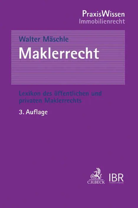 Cover: 9783406702570 | Maklerrecht | Walter Mäschle | Taschenbuch | XV | Deutsch | 2016