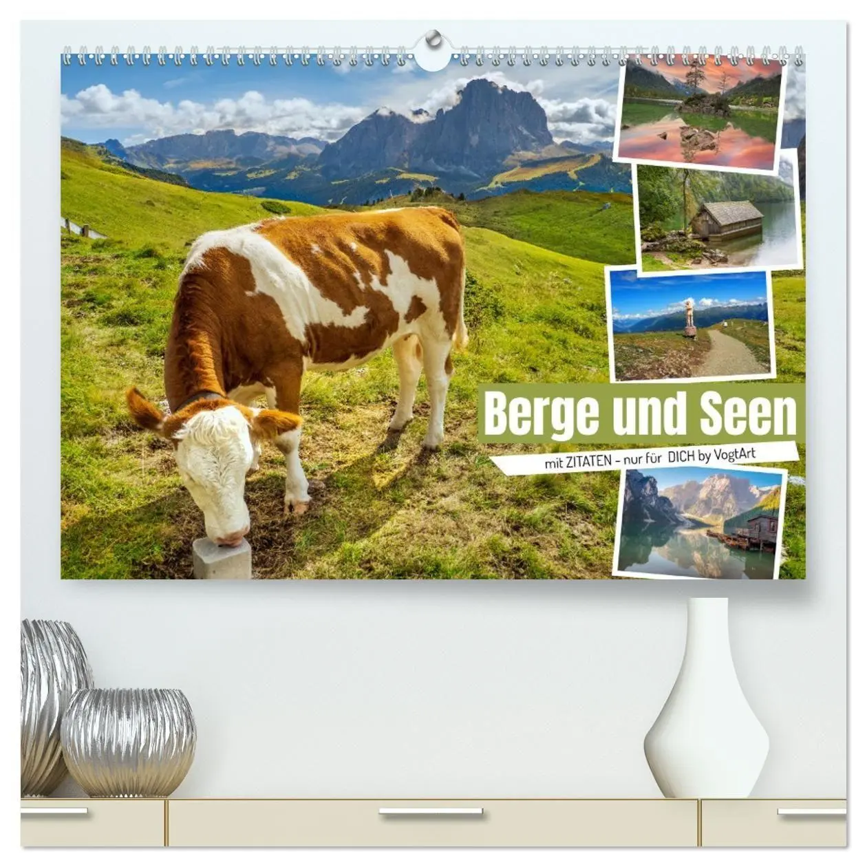 Cover: 9783457432570 | Berge und Seen, mit Zitaten - nur für Dich by VogtArt (hochwertiger...