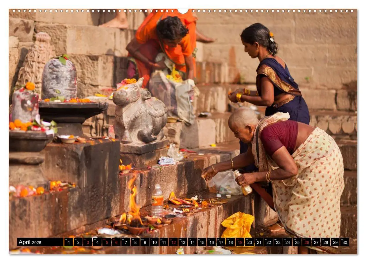 Bild: 9783516072570 | Indien - Varanasi (hochwertiger Premium Wandkalender 2026 DIN A2...