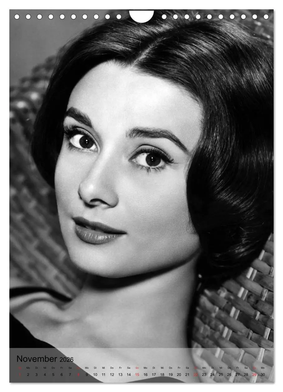 Bild: 9783516452570 | Hollywood-Diva - Audrey Hepburn (Wandkalender 2026 DIN A4 hoch),...