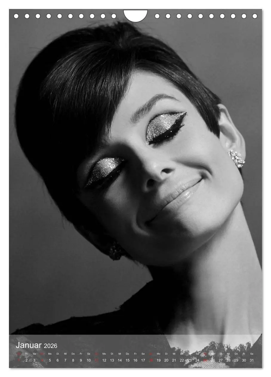 Bild: 9783516452570 | Hollywood-Diva - Audrey Hepburn (Wandkalender 2026 DIN A4 hoch),...