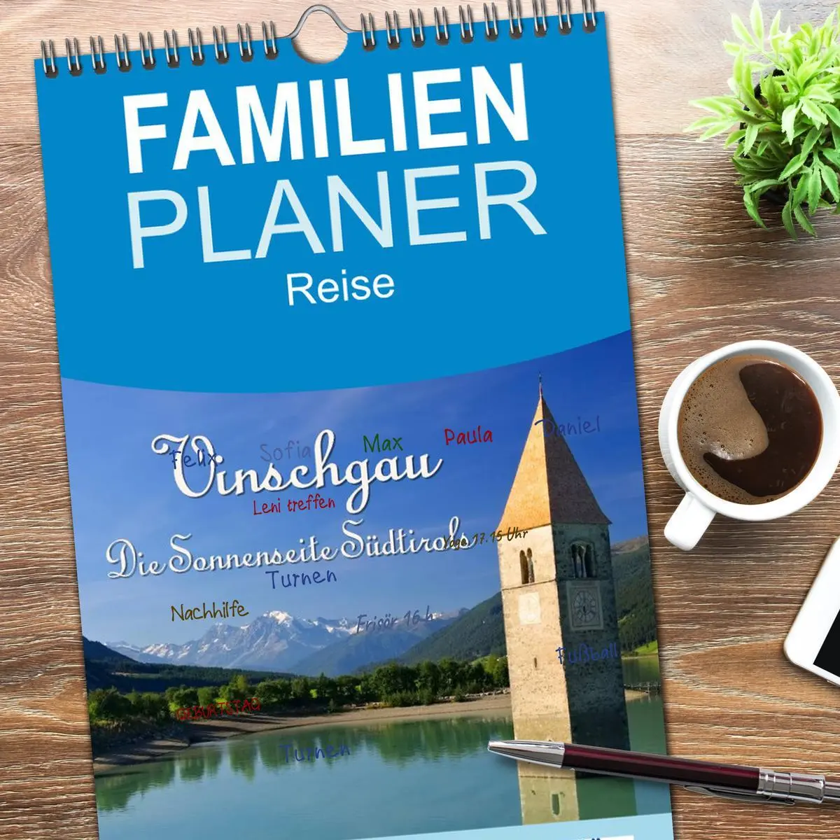 Bild: 9783516522570 | Familienplaner 2026 - Vinschgau - Die Sonnenseite Südtirols mit 5...