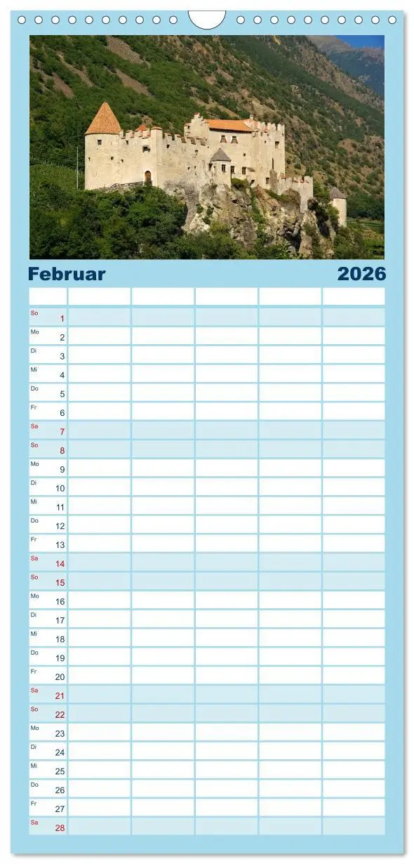 Bild: 9783516522570 | Familienplaner 2026 - Vinschgau - Die Sonnenseite Südtirols mit 5...