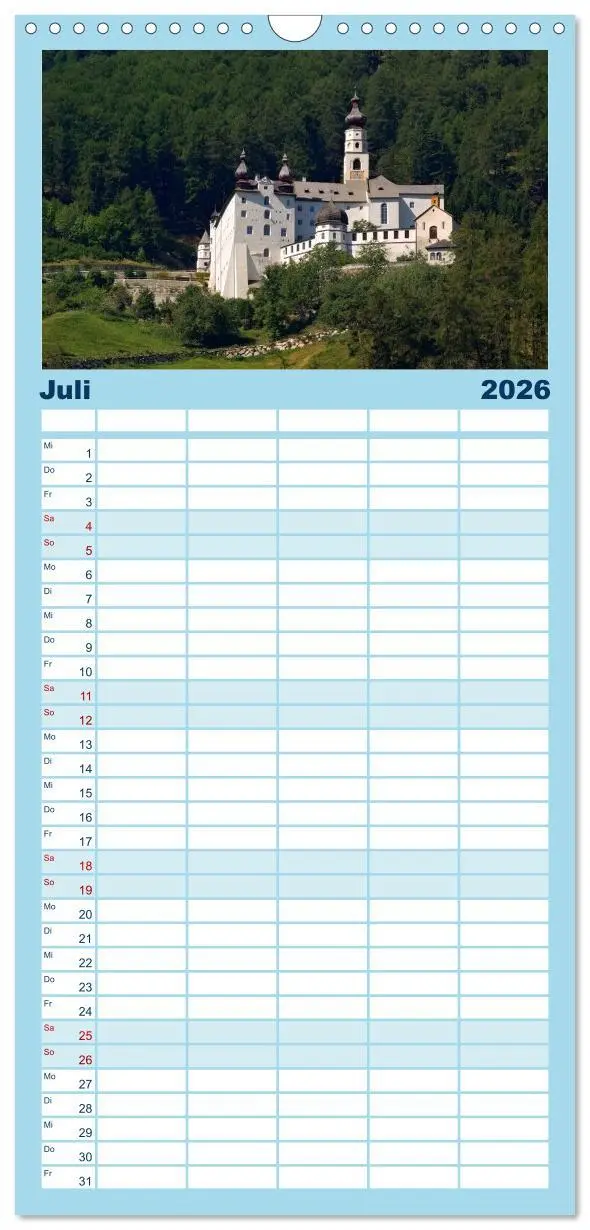 Bild: 9783516522570 | Familienplaner 2026 - Vinschgau - Die Sonnenseite Südtirols mit 5...