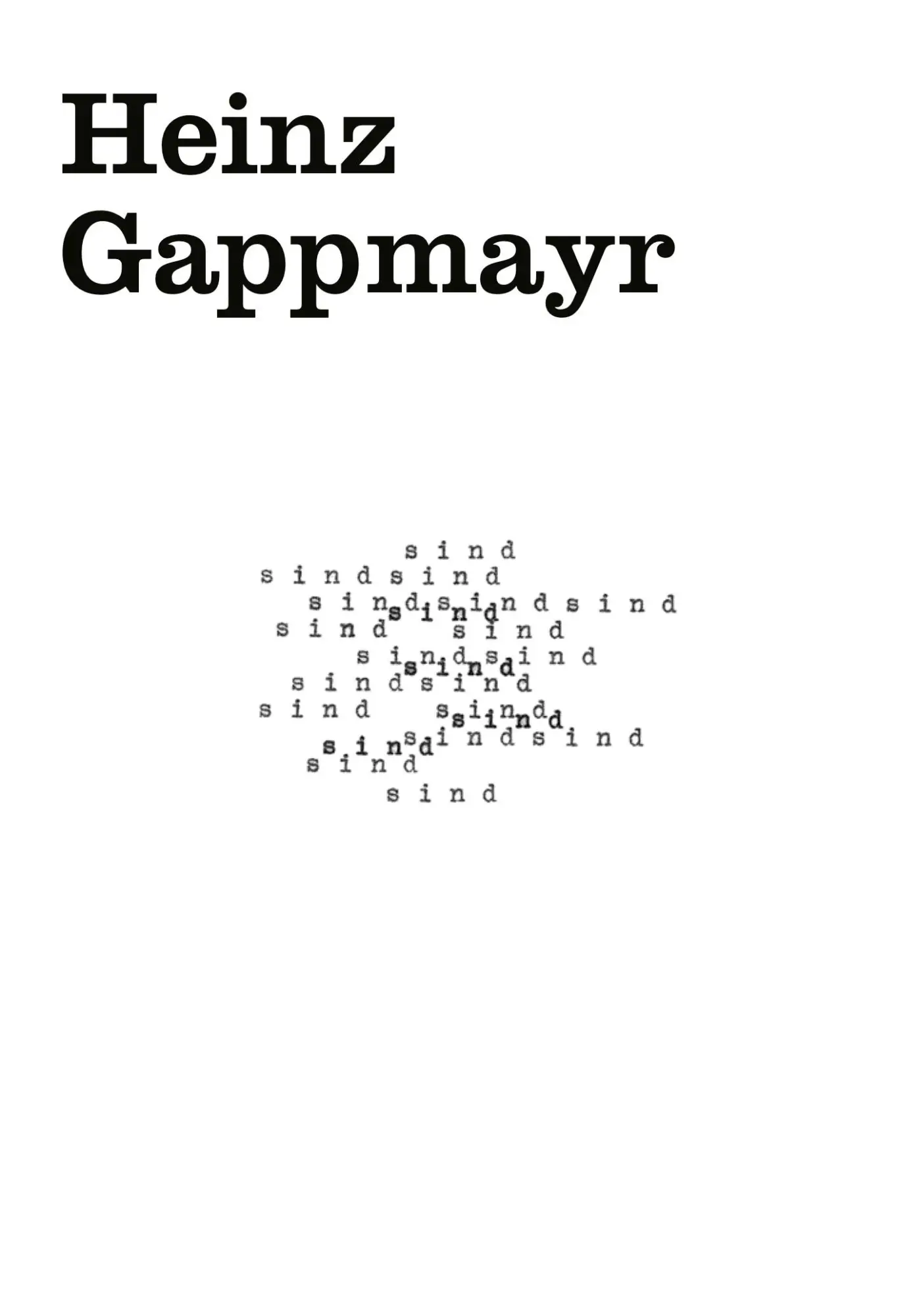 Cover: 9783969122570 | Cahier 001: Heinz Gappmayr | Gaby Gappmayr | Taschenbuch | 148 S.