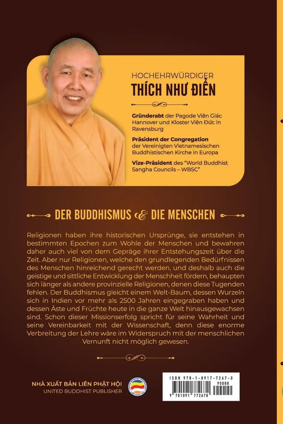 Rückseite: 9781091772670 | DER BUDDHISMUS UND DIE MENSCHEN | Thích Nh¿ ¿i¿n | Taschenbuch | 2020