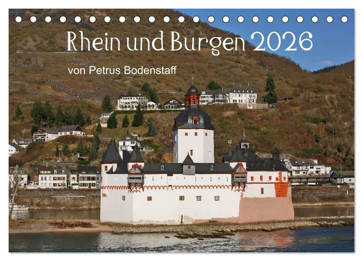 Cover: 9783516062670 | Rhein und Burgen (Tischkalender 2026 DIN A5 quer), CALVENDO...