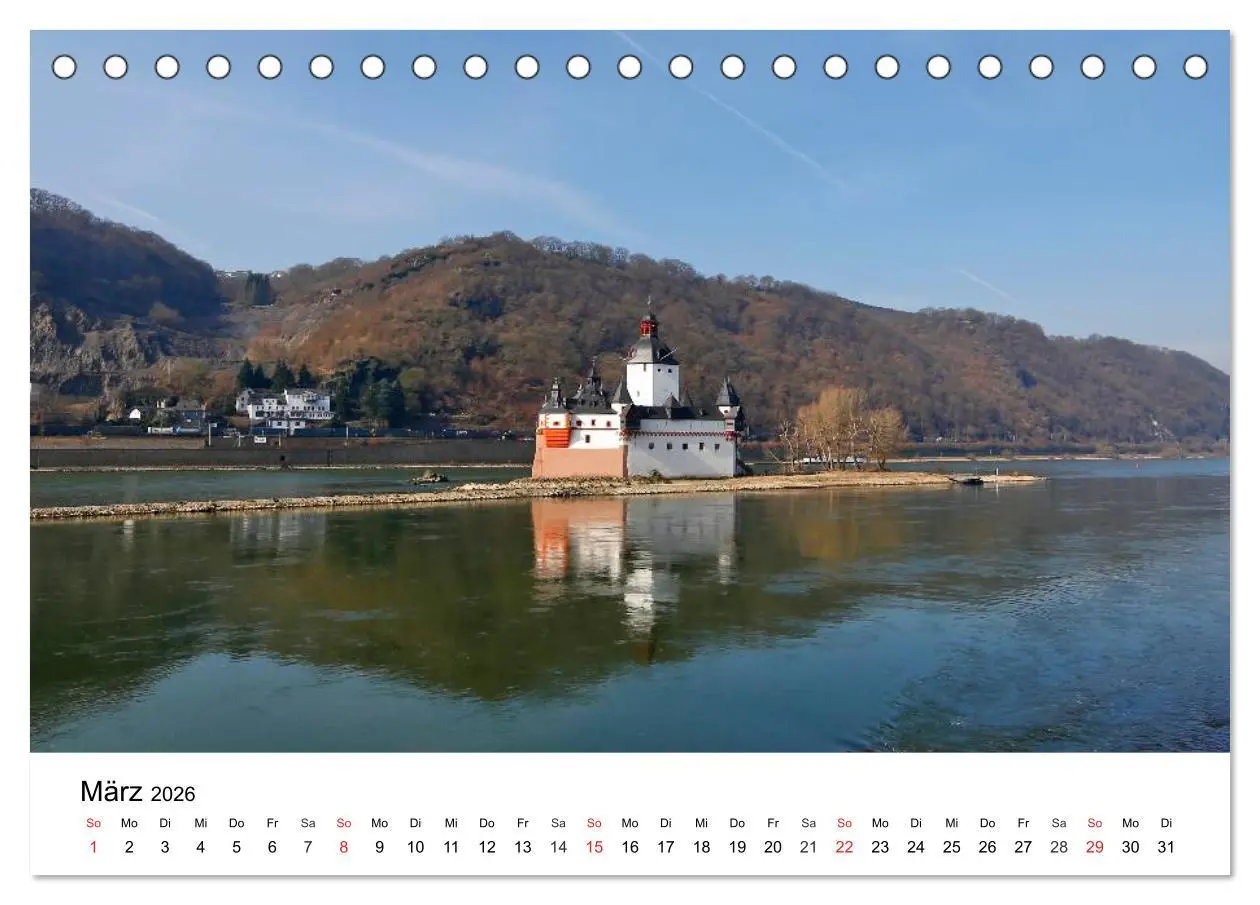 Bild: 9783516062670 | Rhein und Burgen (Tischkalender 2026 DIN A5 quer), CALVENDO...