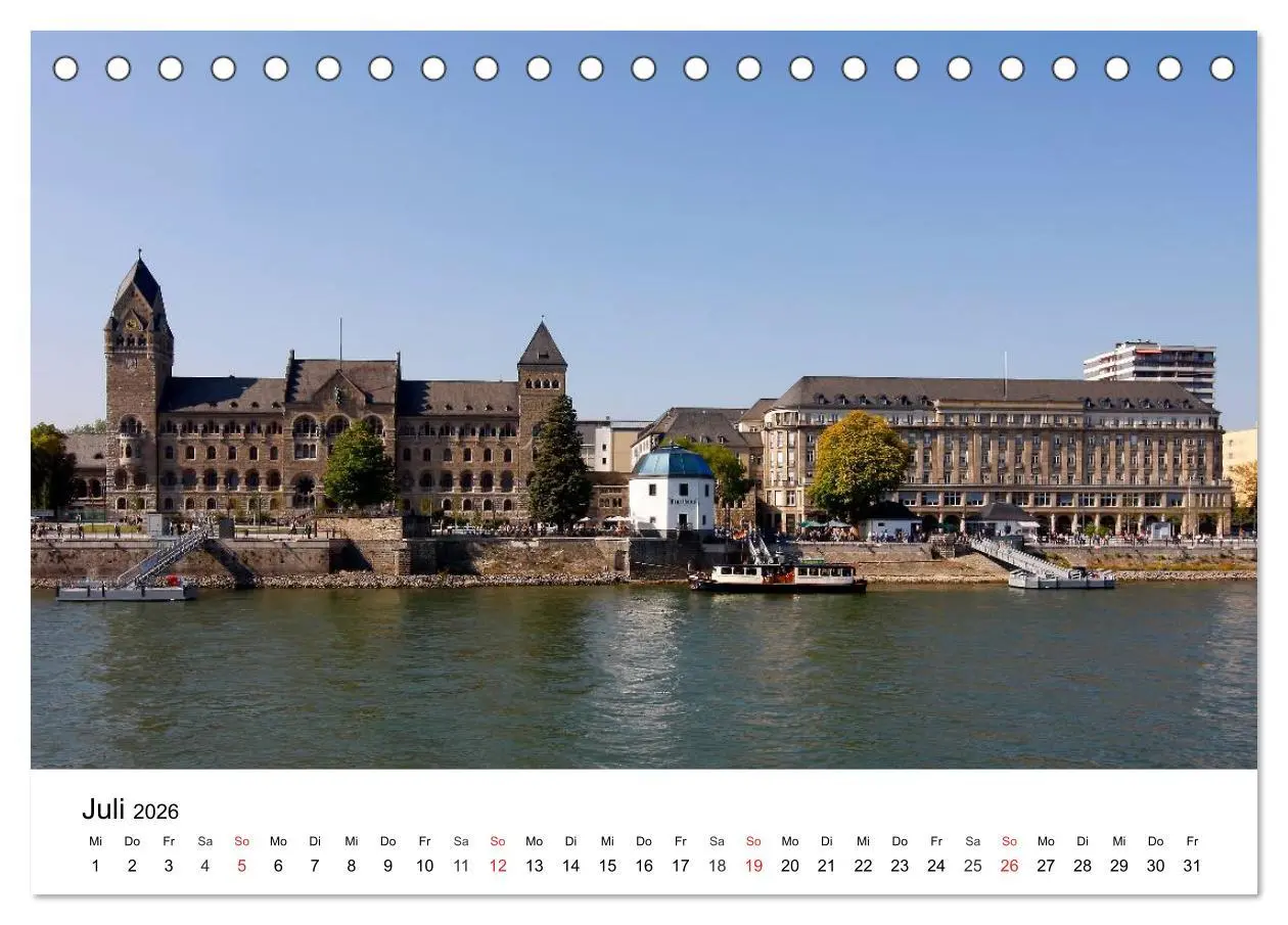 Bild: 9783516062670 | Rhein und Burgen (Tischkalender 2026 DIN A5 quer), CALVENDO...