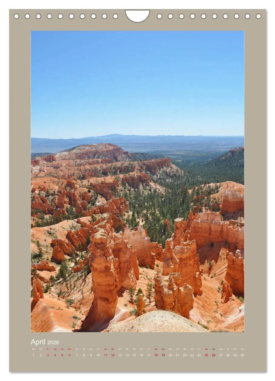 Bild: 9783516372670 | Erlebe mit mir den Bryce Canyon Nationalpark (Wandkalender 2026 DIN...