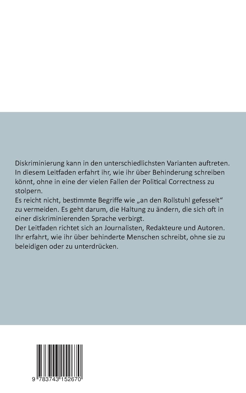 Rückseite: 9783743152670 | Über Behinderung schreiben | Domingos De Oliveira | Taschenbuch | 2016