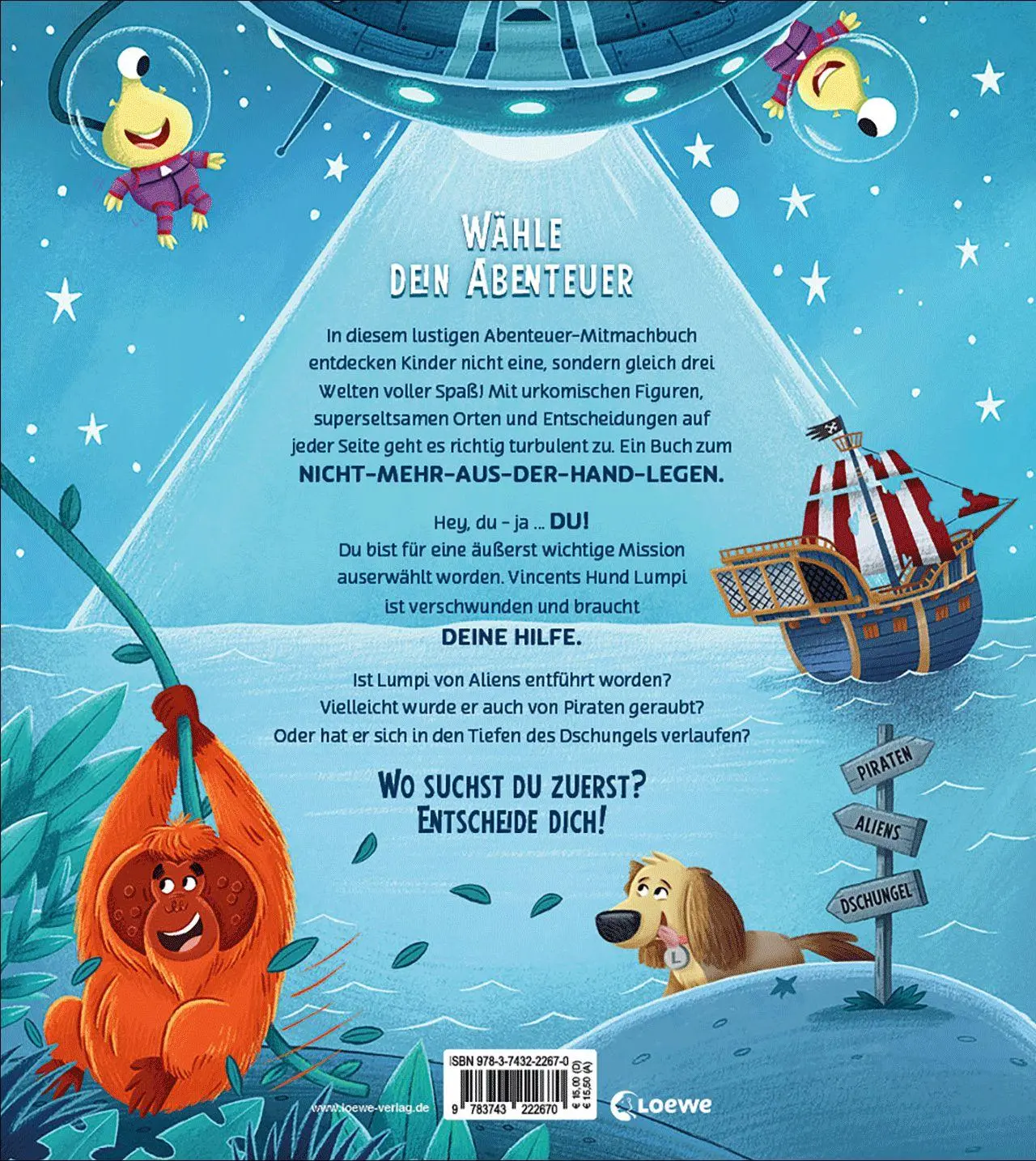 Bild: 9783743222670 | Dein Abenteuer beginnt! Piraten + Aliens + Wilde Tiere | Sarah Coyle