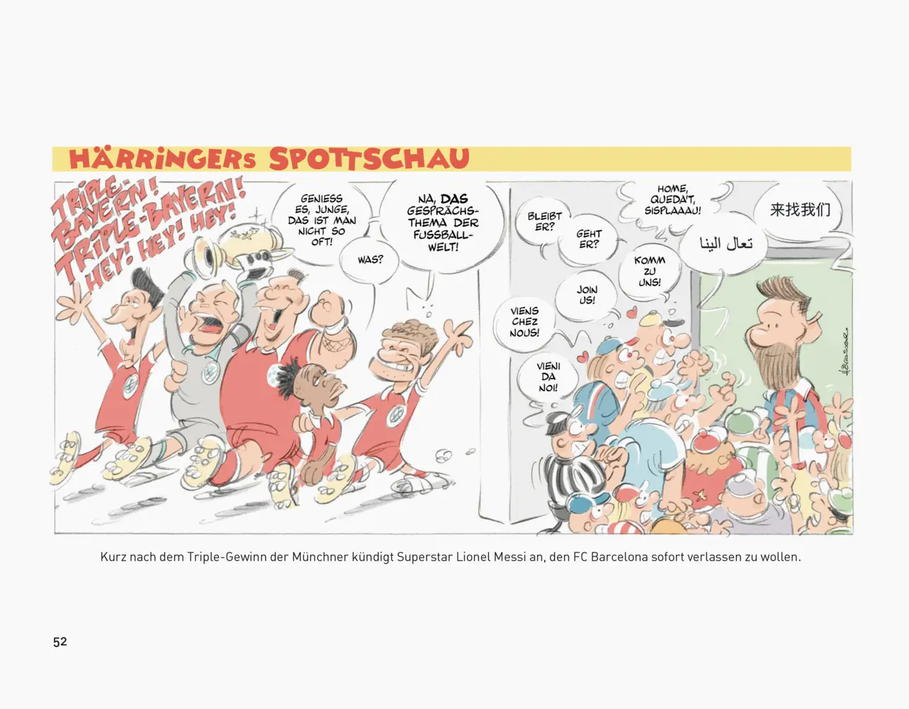 Bild: 9783767912670 | Härringers Spottschau | Das Beste aus dem Fußballjahr 2020 | Härringer