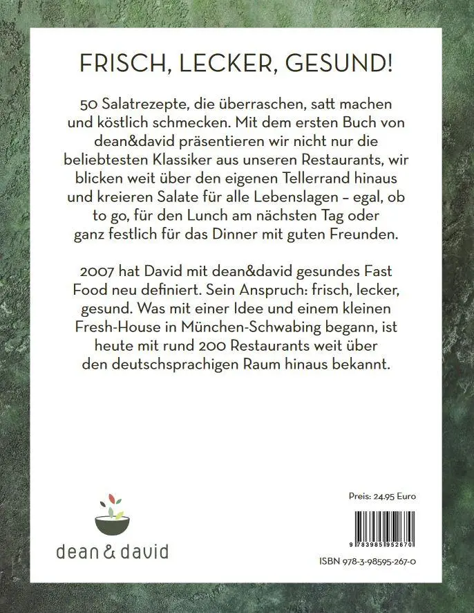 Rückseite: 9783985952670 | Salate | Frisch. Lecker. Gesund. 50 Rezepte. | Baumgartner (u. a.)