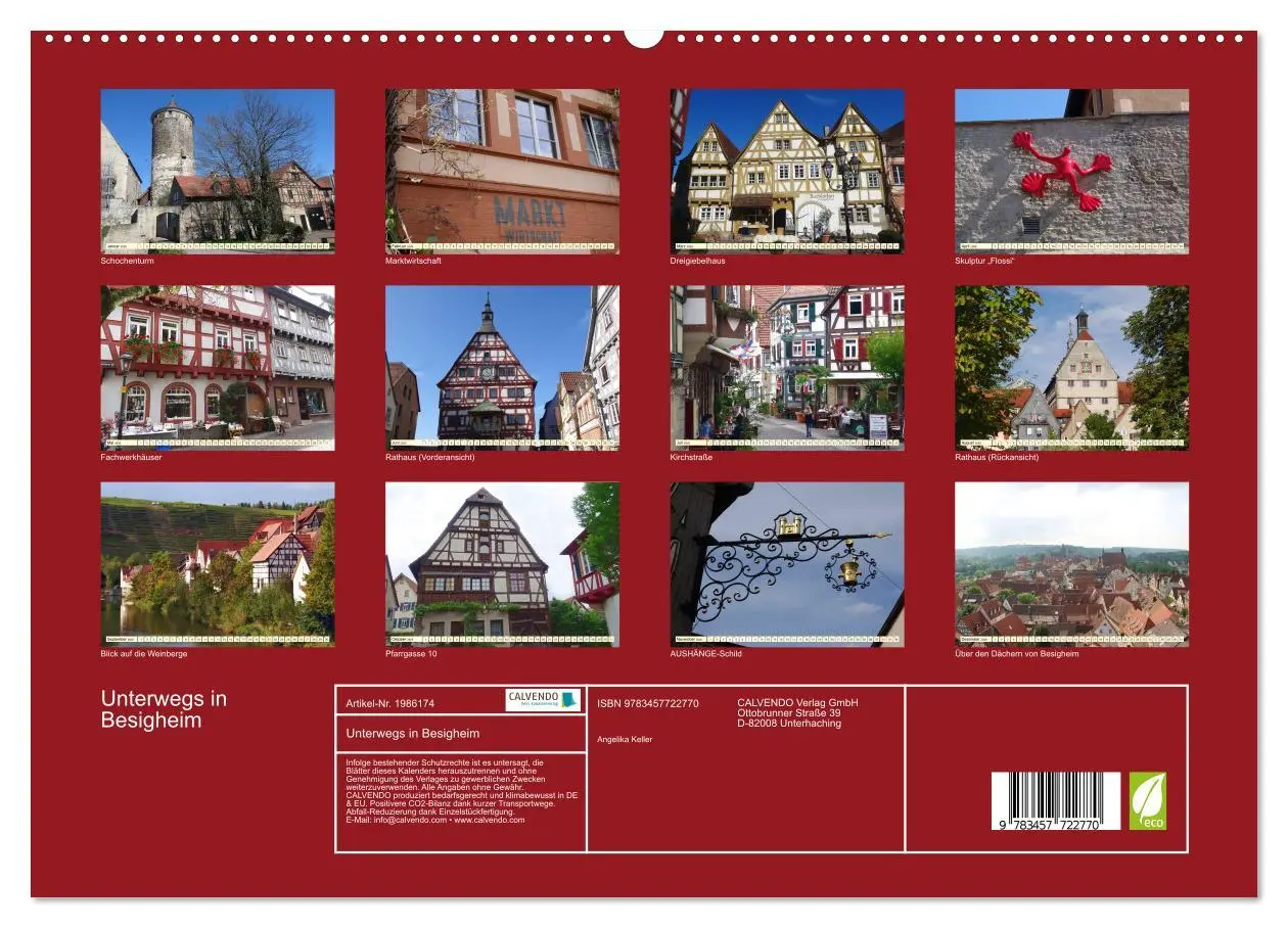 Bild: 9783457722770 | Unterwegs in Besigheim (hochwertiger Premium Wandkalender 2026 DIN...