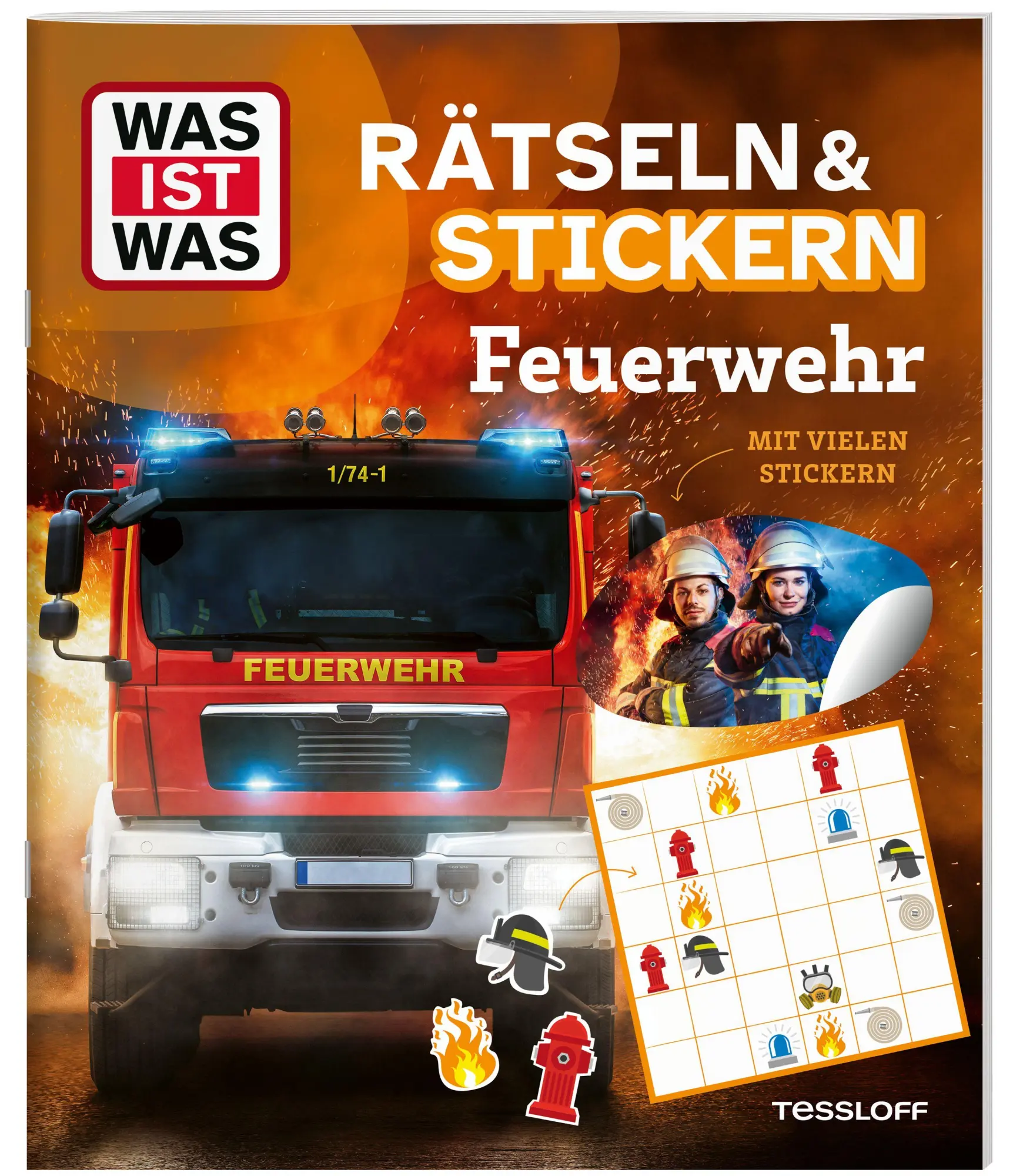 Cover: 9783788622770 | WAS IST WAS Rätseln und Stickern: Feuerwehr | KG | Broschüre | 24 S.