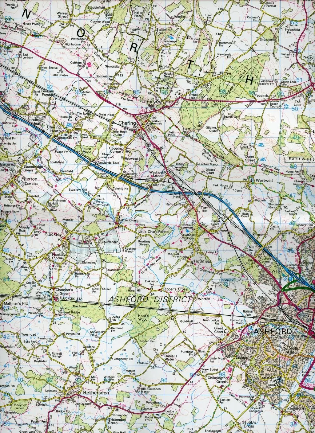 Bild: 9780319262870 | Ashford &amp; Romney Marsh, Rye &amp; Folkestone | Ordnance Survey | Englisch