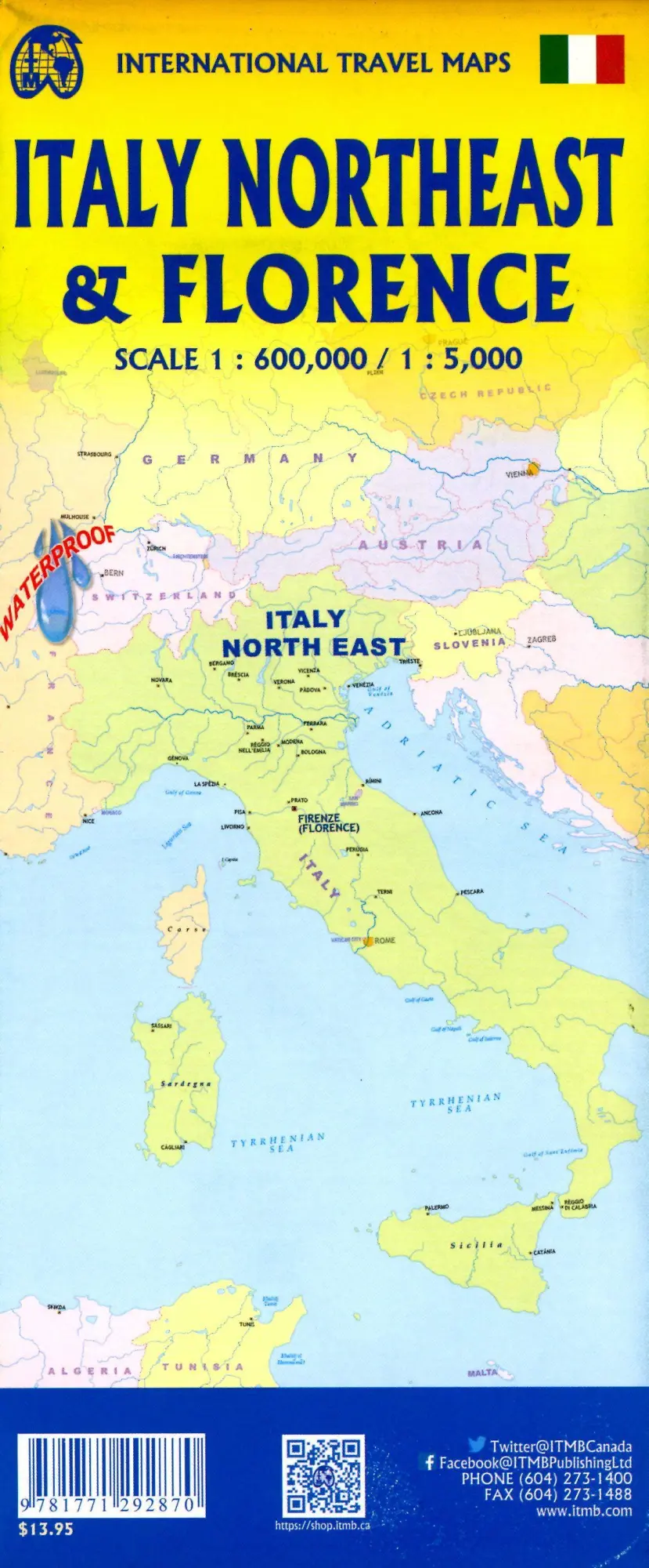 Bild: 9781771292870 | Florence &amp; Italy North East | (Land-)Karte | Englisch | 2023