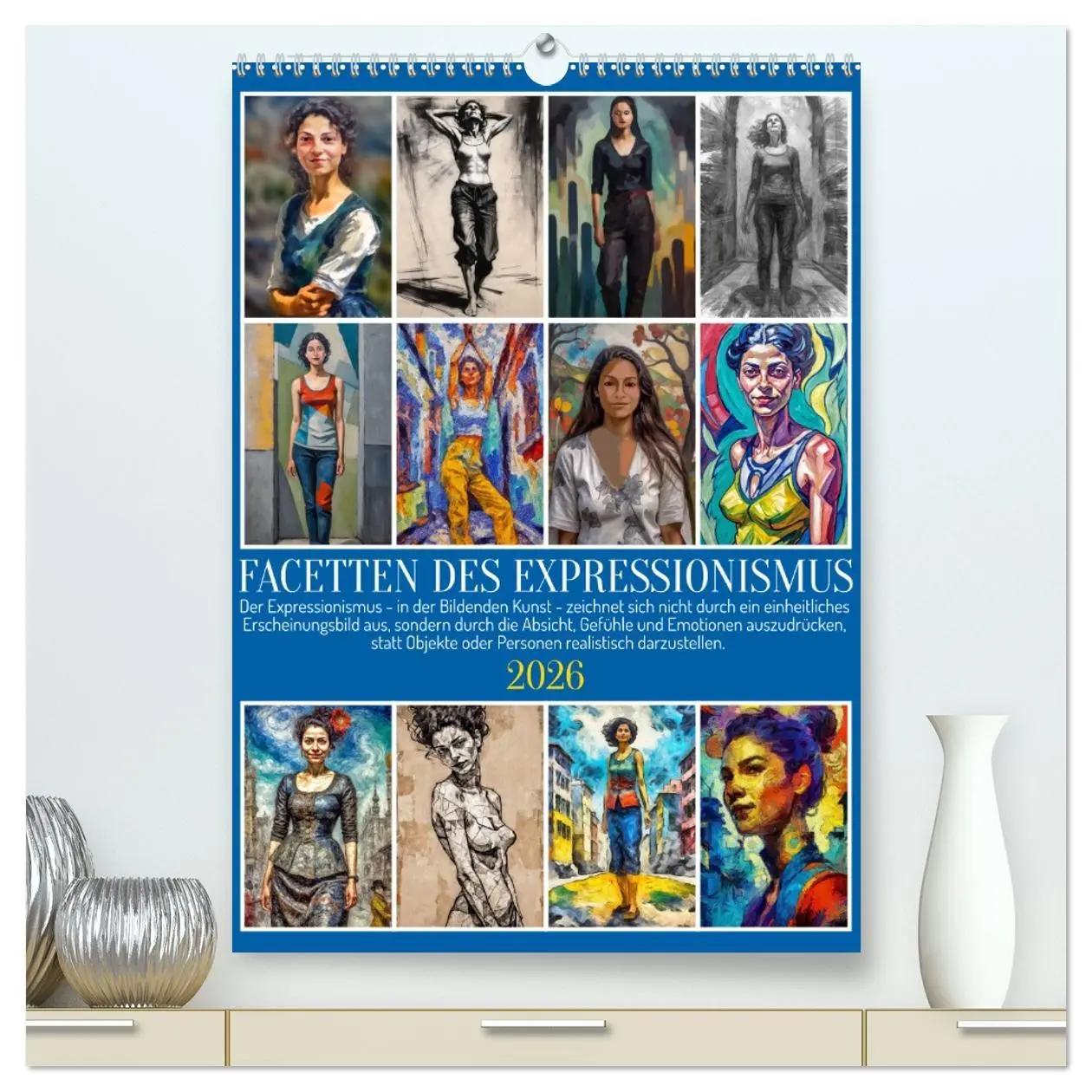 Cover: 9783516592870 | Facetten des Expressionismus (hochwertiger Premium Wandkalender...