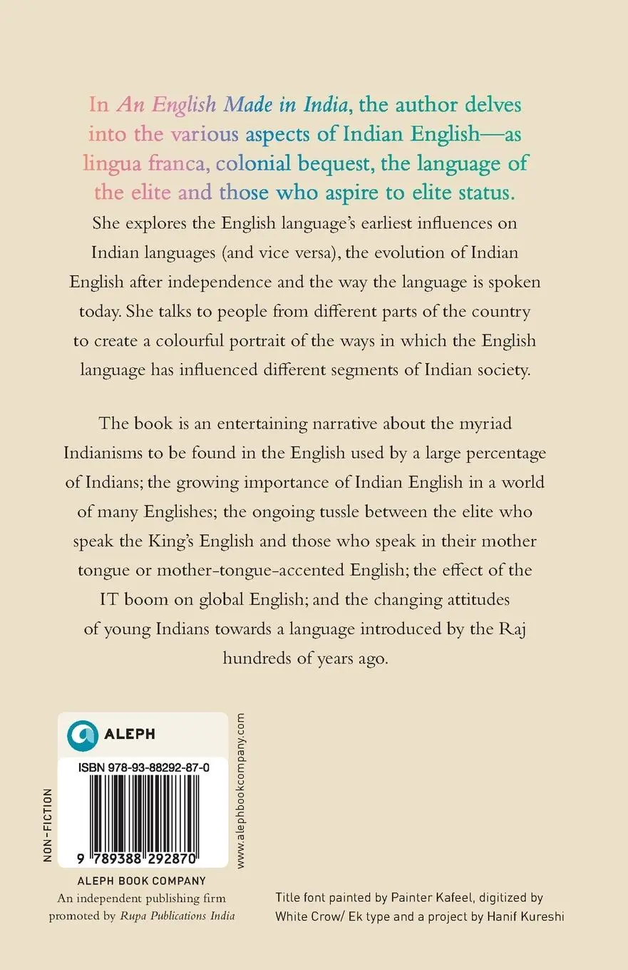 Rückseite: 9789388292870 | An English Made in India | Kalpana Mohan | Taschenbuch | Englisch