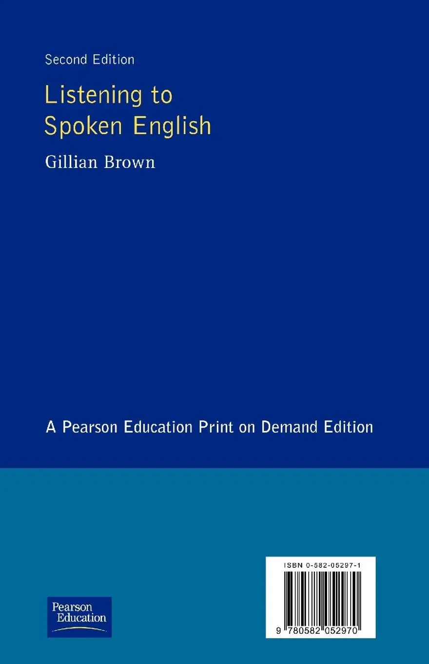Rückseite: 9780582052970 | Listening to Spoken English | Gillian Brown | Taschenbuch | Englisch