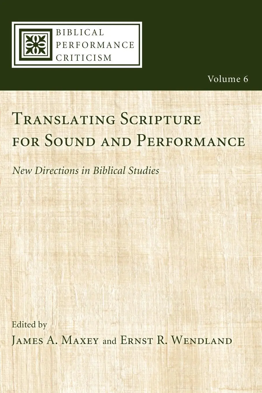 Cover: 9781620322970 | Translating Scripture for Sound and Performance | Maxey (u. a.) | Buch
