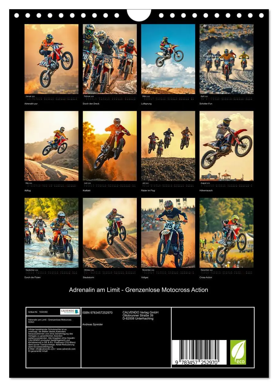 Bild: 9783457252970 | Adrenalin am Limit - Grenzenlose Motocross Action (Wandkalender...