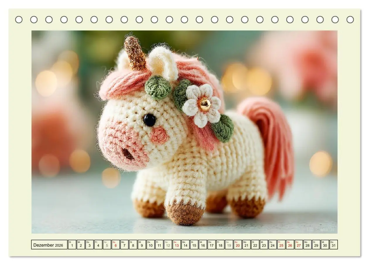 Bild: 9783516722970 | Amigurumi-Glück. Niedliche Häckelkunst aus Japan (Tischkalender...