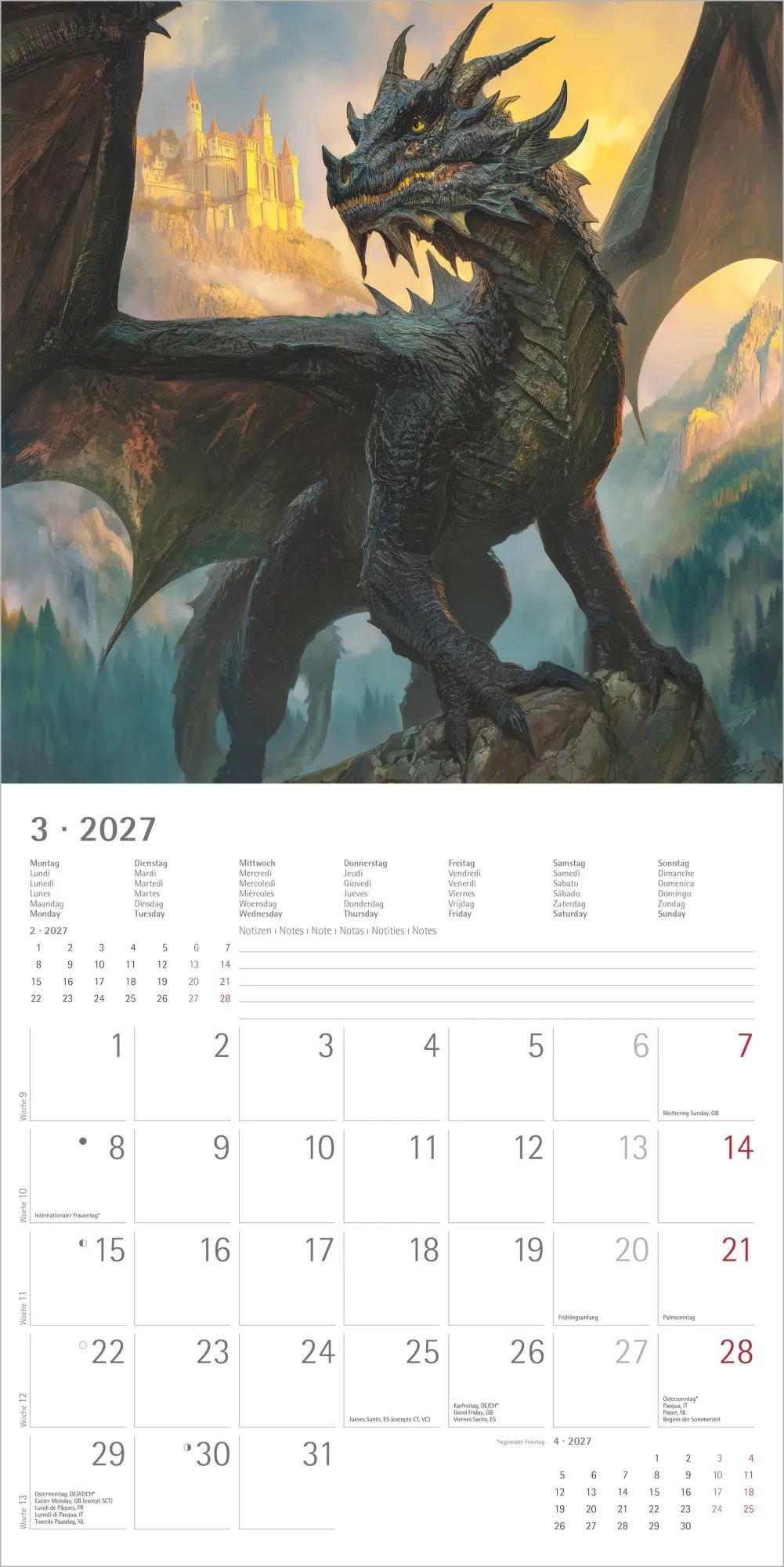 Bild: 4069095013070 | Drachen 2027 | Neumann Verlage GmbH &amp; Co KG | Kalender | 14 S. | 2027