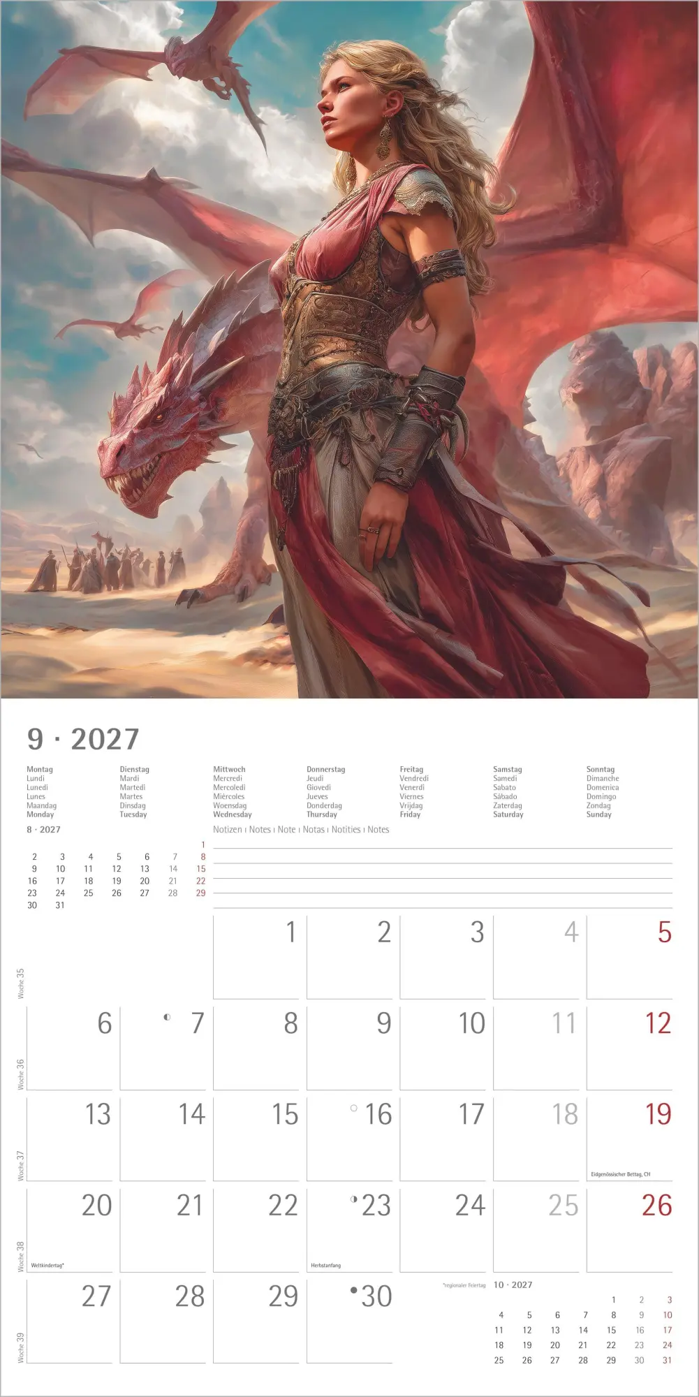 Bild: 4069095013070 | Drachen 2027 | Neumann Verlage GmbH &amp; Co KG | Kalender | 14 S. | 2027