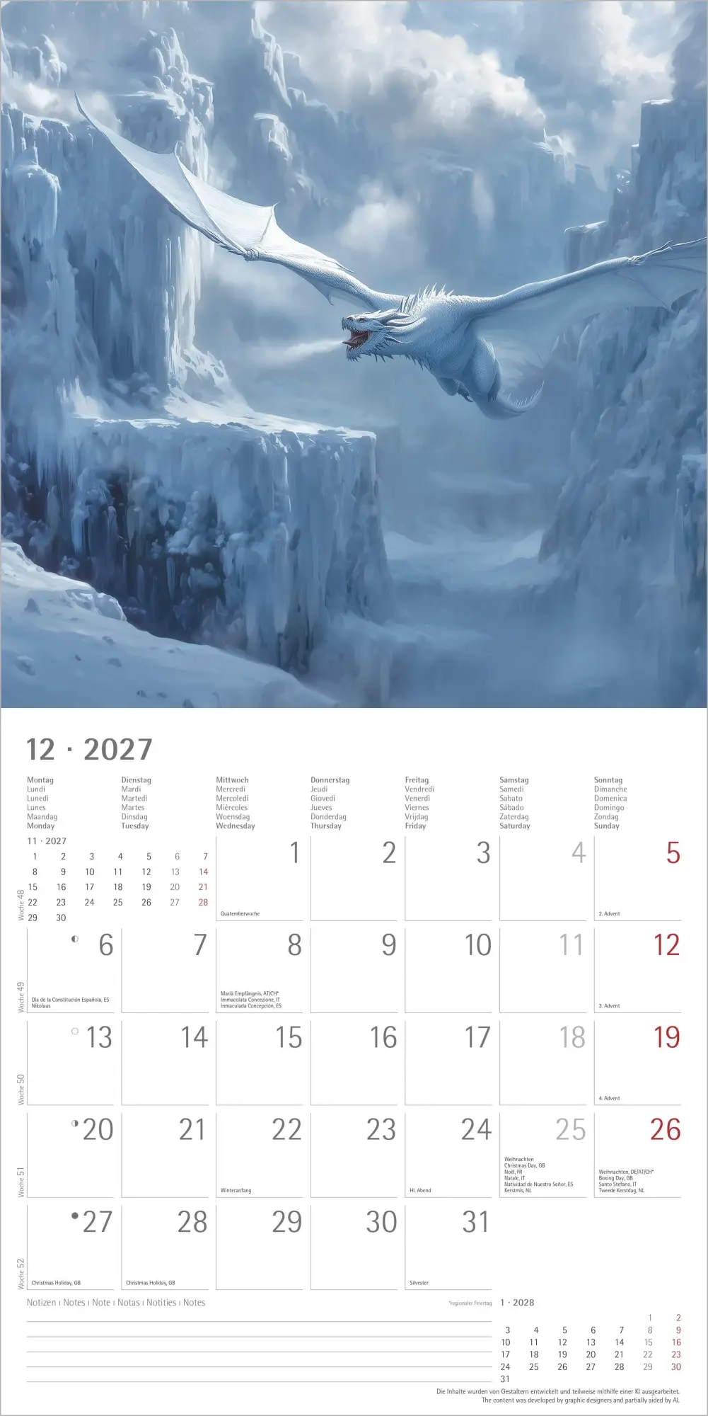 Bild: 4069095013070 | Drachen 2027 | Neumann Verlage GmbH &amp; Co KG | Kalender | 14 S. | 2027