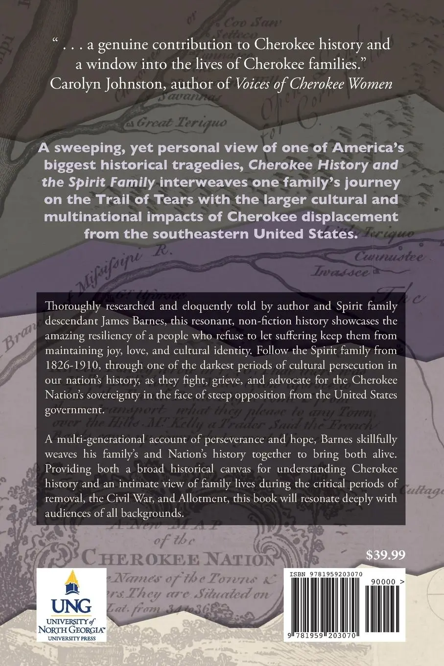Rückseite: 9781959203070 | Cherokee History and the Spirit Family | James Neil Barnes | Buch