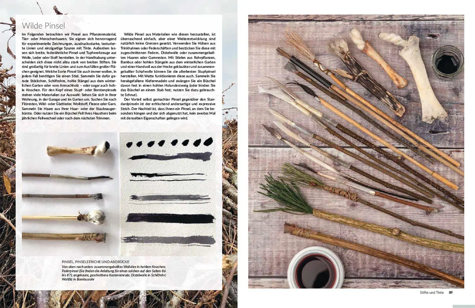 Bild: 9783258603070 | wild und bunt - selbst gemachte Zeichenmaterialien aus der Natur