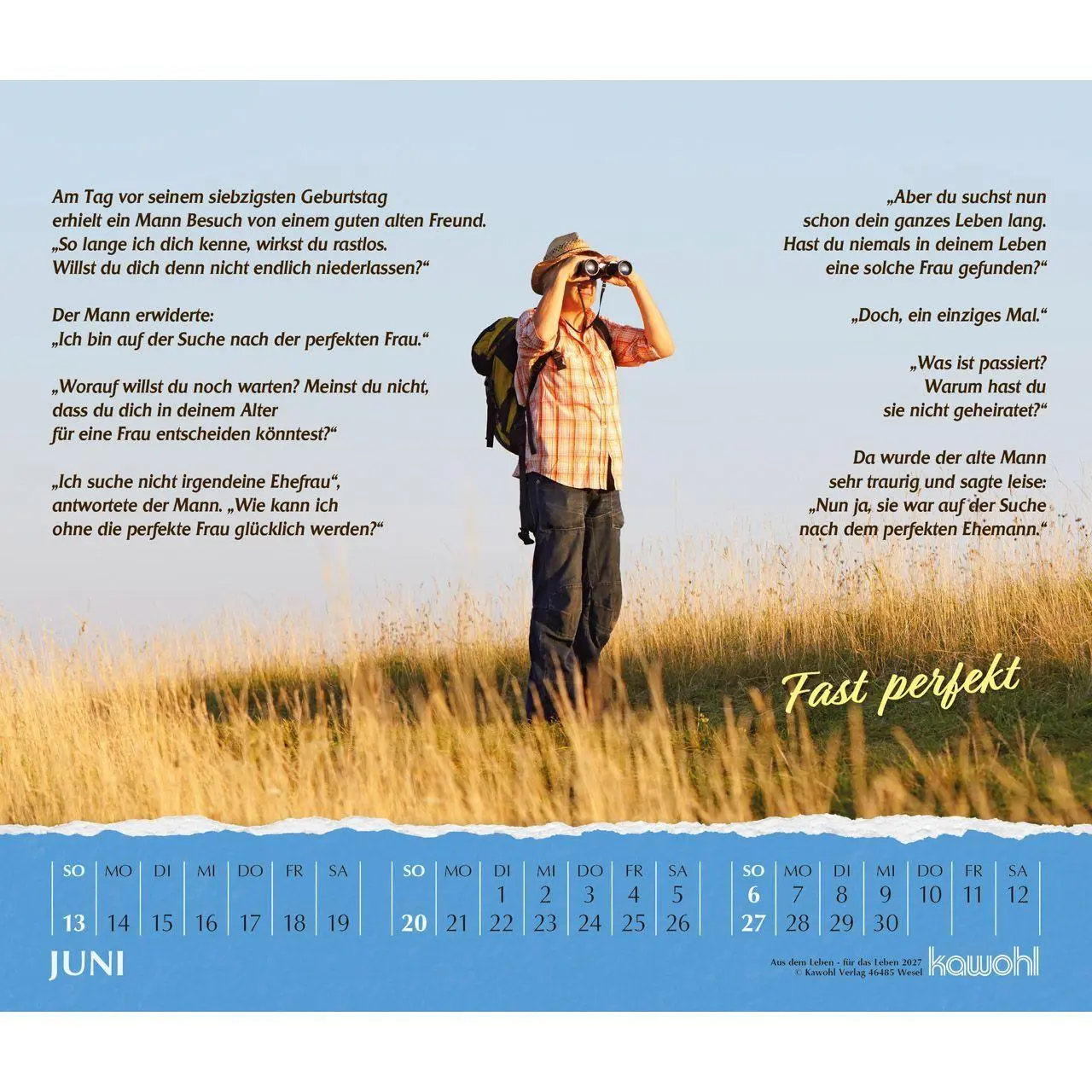 Bild: 9783754833070 | Aus dem Leben - für das Leben 2027 | Kalender | 14 S. | Deutsch | 2027