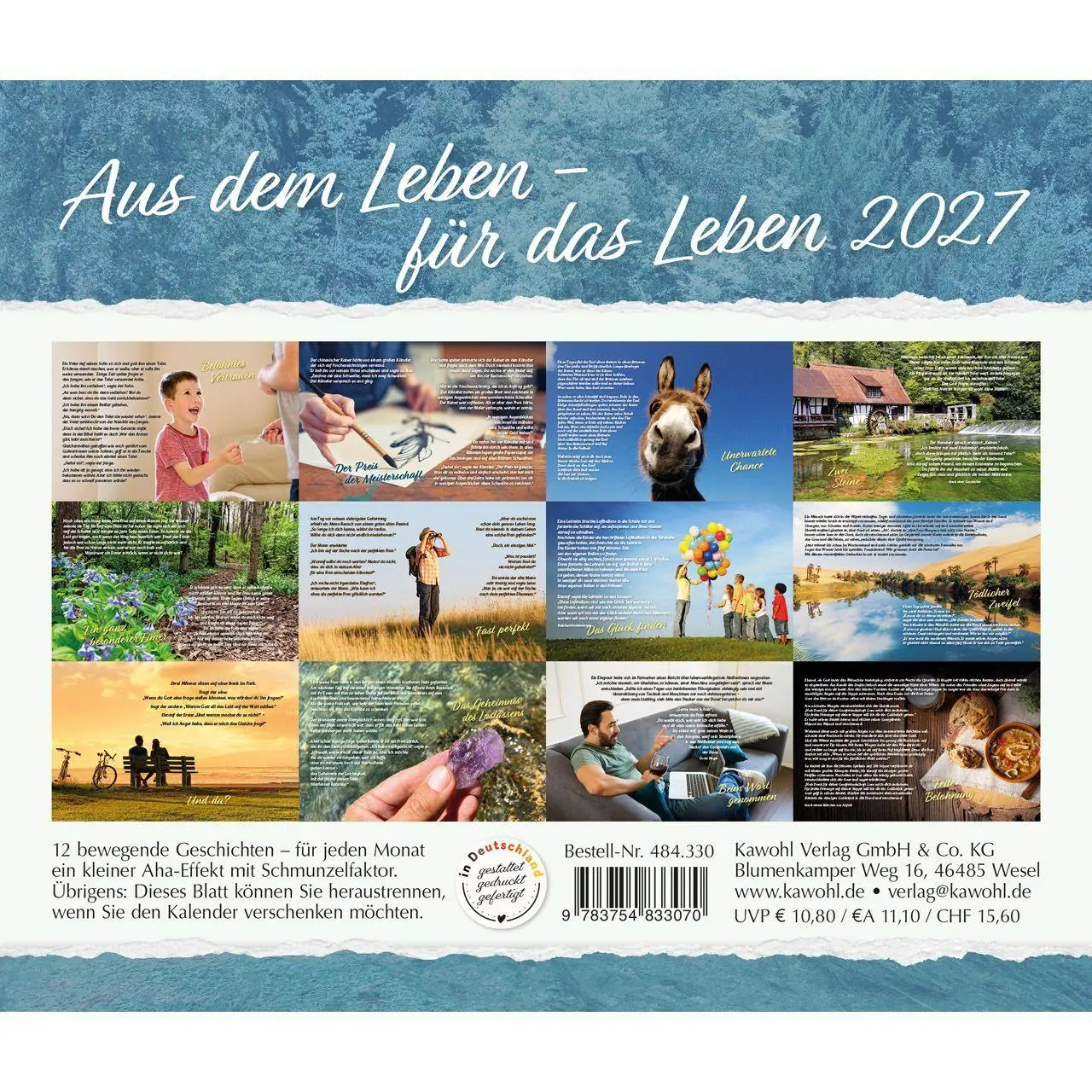 Bild: 9783754833070 | Aus dem Leben - für das Leben 2027 | Kalender | 14 S. | Deutsch | 2027