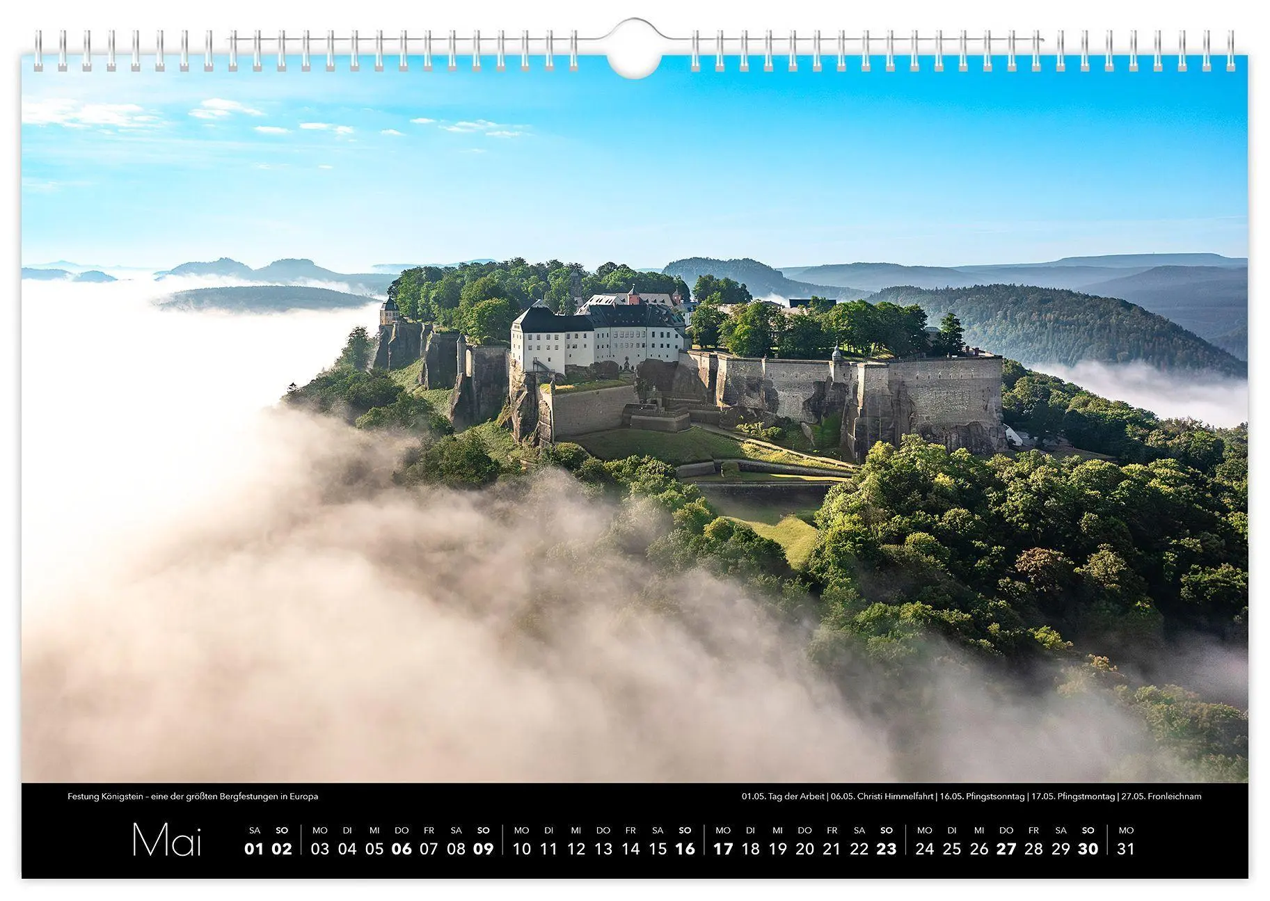 Bild: 9783912303070 | Kalender Sächsische Schweiz Luftaufnahmen 2027 | Peter Schubert | 2027