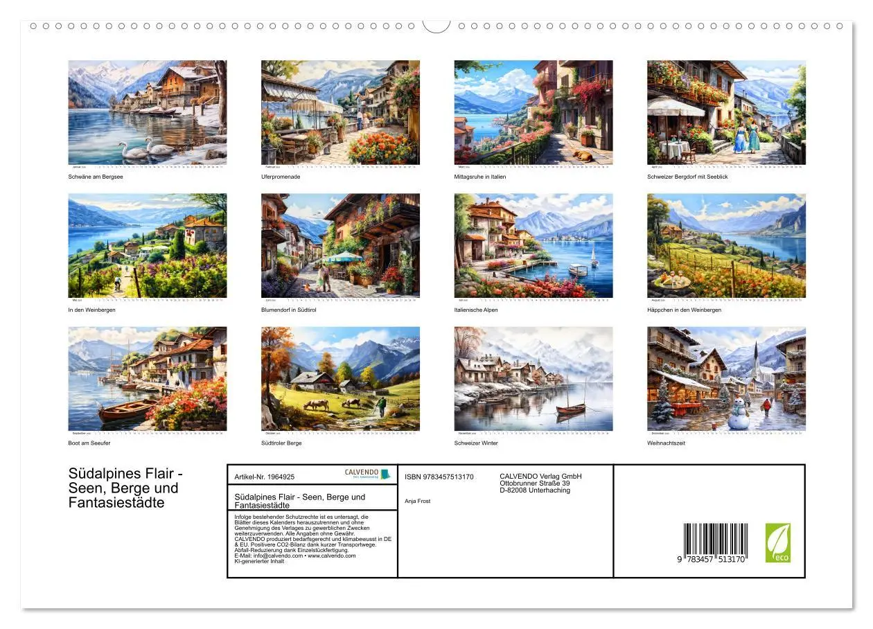 Bild: 9783457513170 | Südalpines Flair - Seen, Berge und Fantasiestädte (hochwertiger...