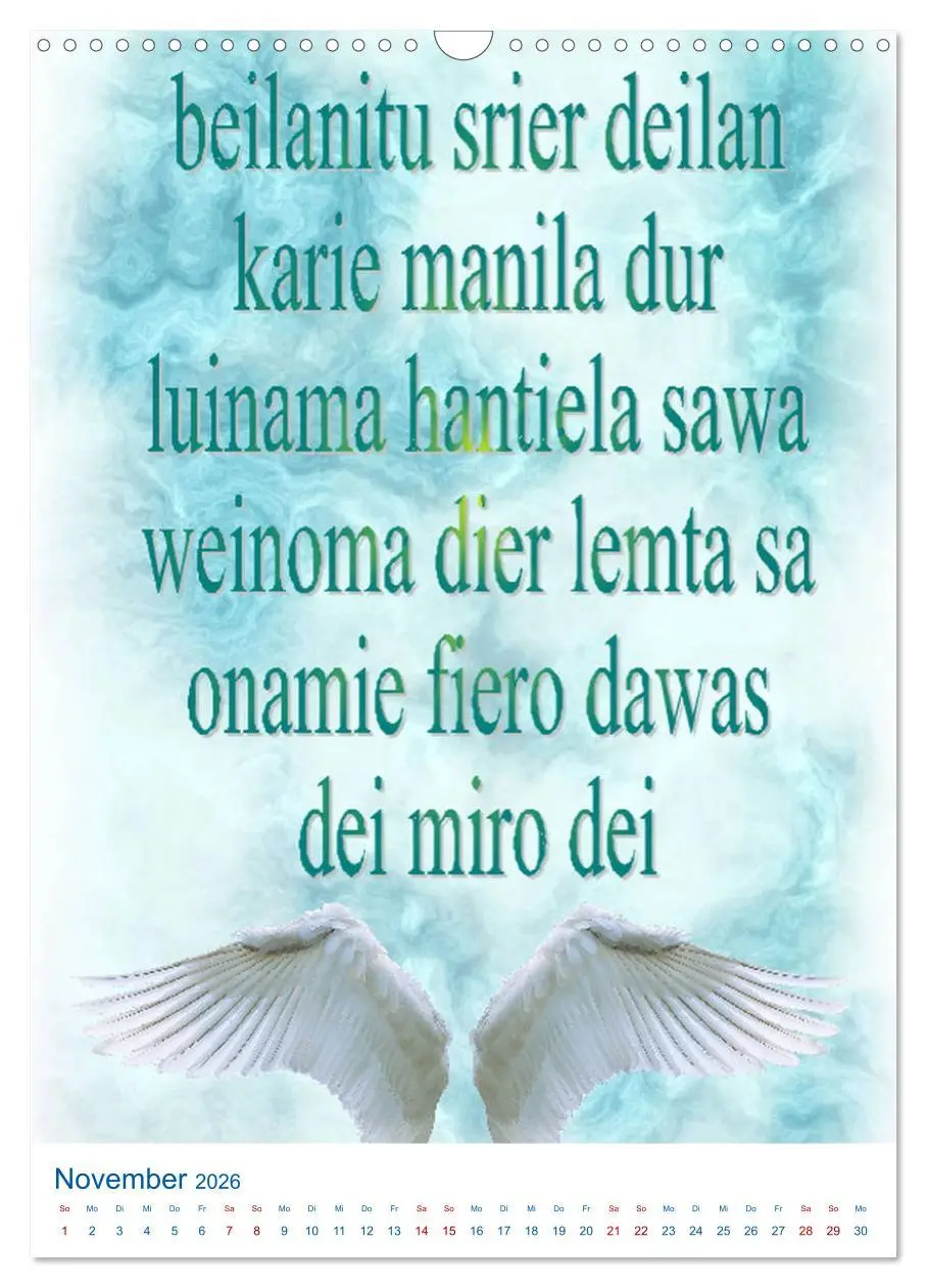 Bild: 9783516393170 | Heilende Mantras in der Lichtsprache des Universums (Wandkalender...