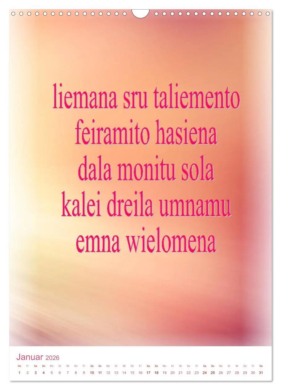 Bild: 9783516393170 | Heilende Mantras in der Lichtsprache des Universums (Wandkalender...
